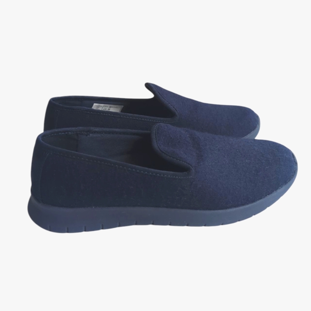 Lands' End Comfort Step Wool Slip-On Loafer Shoe Size 7.5B Blue - Picture 4 of 13